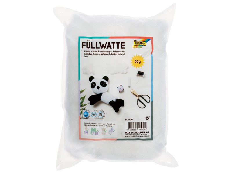 folia Ouate de bricolage et rembourrage, blanc, 50 g