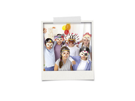 folia Masques pour enfants 'Thèmes', en carton, 6 motifs