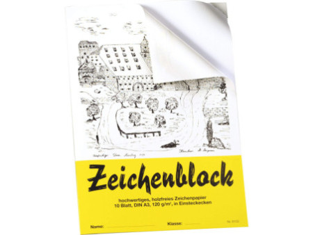 folia Bloc à dessiner, A4, 120 g/m2, 10 feuilles