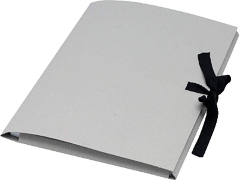 folia Carton à dessin, en carton gris, A2, avec un ruban