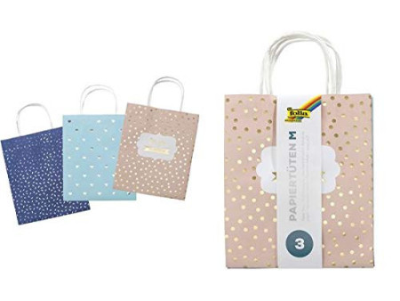 folia Sacs en papier HOTFOIL,papier kraft, 120 x 55 x 150 mm