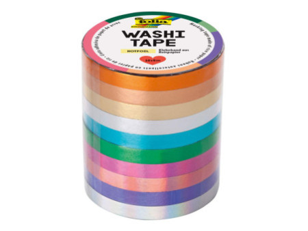 folia Rubans autocollants Washi-Tape HOTFOIL, kit de 10