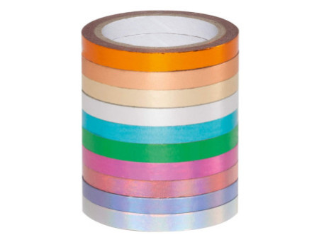 folia Rubans autocollants Washi-Tape HOTFOIL, kit de 10