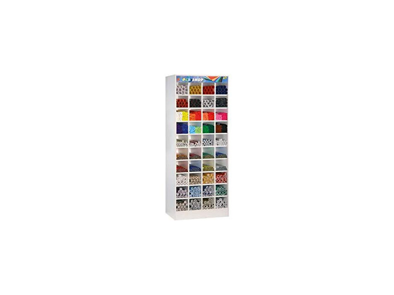 folia Présentoir PaperShop pour rouleaux, 40 compartiments