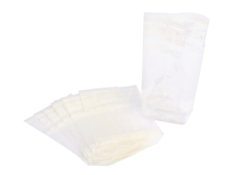 folia Sachet en cellophane imprimé dentelle, 95 x 160 mm