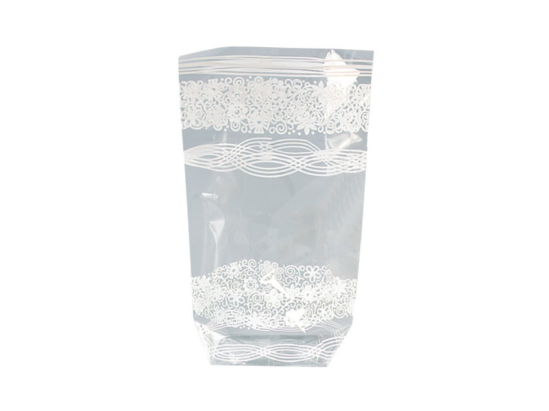 folia Sachet en cellophane imprimé dentelle, 145 x 235 mm
