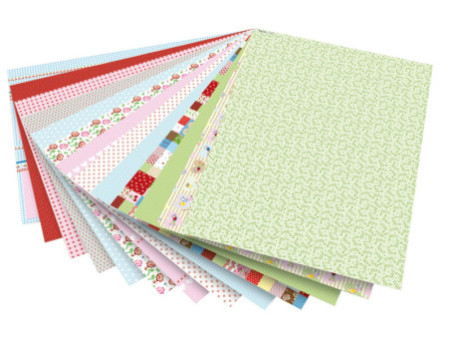 folia Bloc en papier à motifs 'Milieu de l'été', 240 x 340