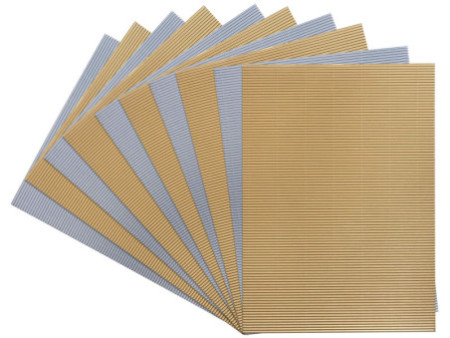 folia Carton ondulé pour travaux manuels, 250 x 350 mm