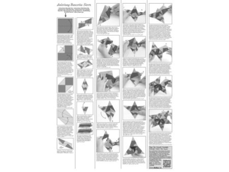 folia Feuilles de papier pliable étoile Bascetta, Ornement 1