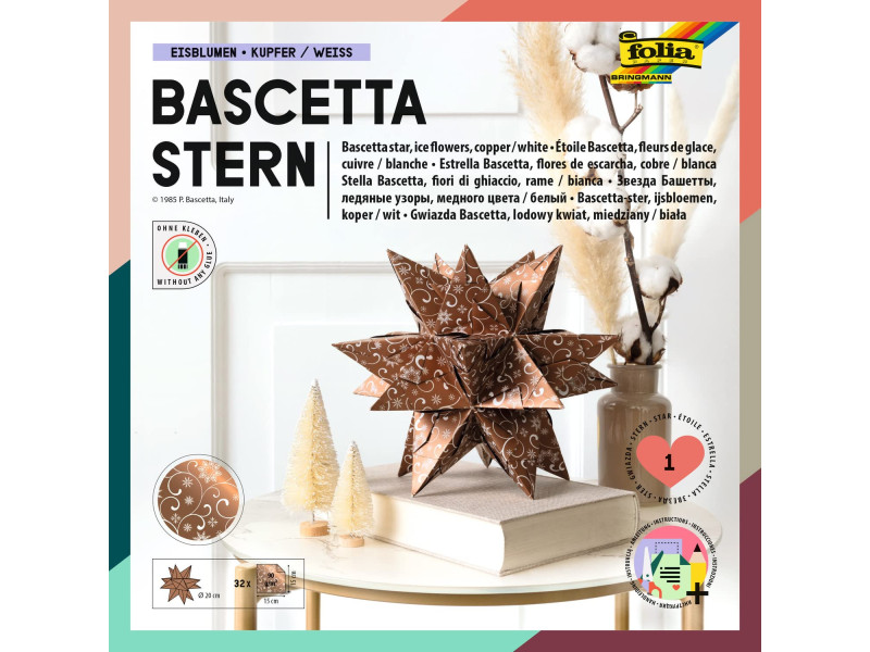 folia Feuilles de papier pliable étoile Bascetta, Ornement 1