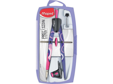 Maped Coffret compas PRECISION SYSTEM FANCY, 3 pièces