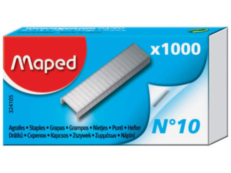 Maped Agrafes No. 10, petit paquet, zingué