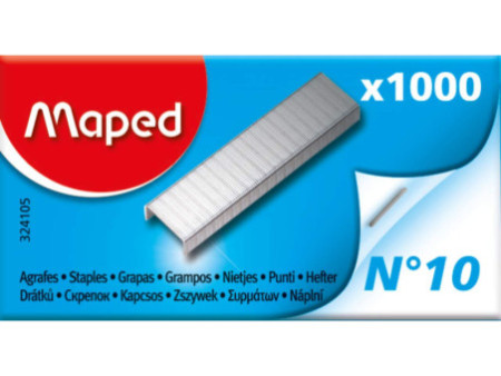 Maped Agrafes No. 10, petit paquet, zingué
