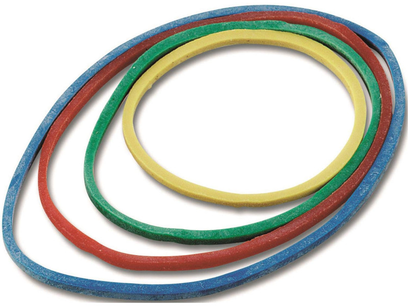 Maped Bracelets caoutchouc en carton, 100 g, assorti