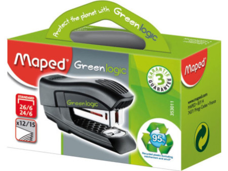 Maped Agrafeuse Mini Standard Greenlogic, noir