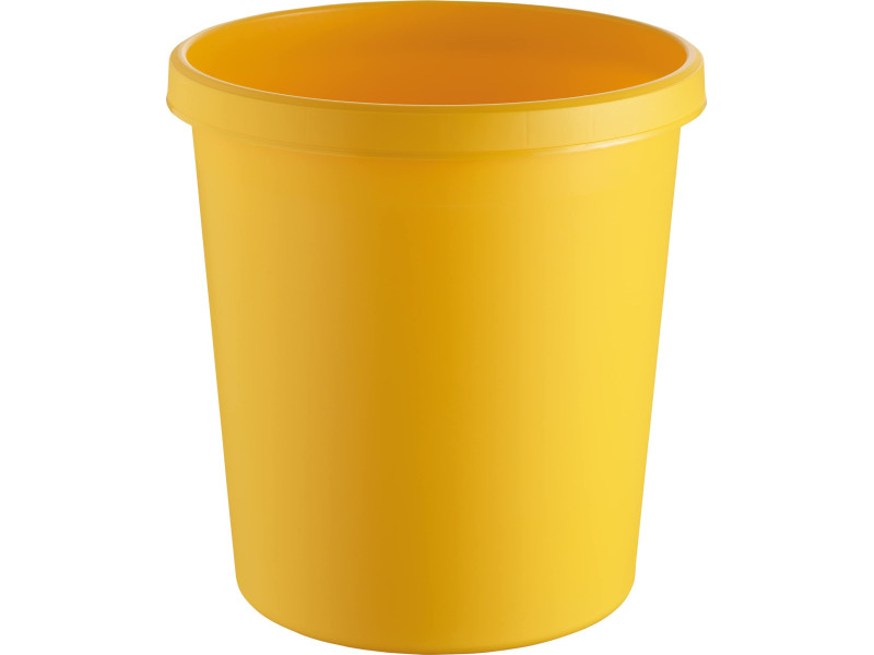 helit Corbeille à papier 'the german', 18 litres, PE, jaune