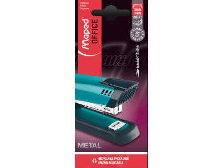 Maped Agrafeuse décorée ESSENTIALS METAL Half Strip 20/25