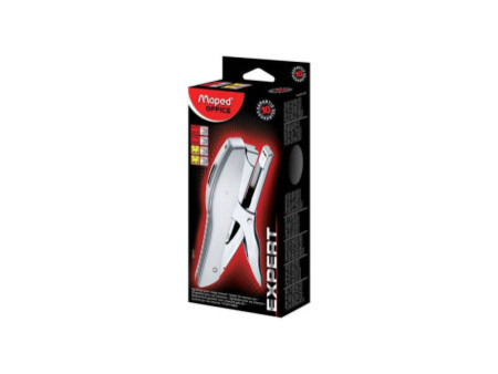 Maped Pince agrafeuse Expert No. 26/8, en métal, argent