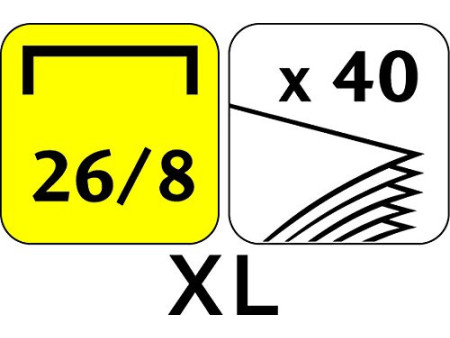 Maped Pince agrafeuse Expert No. 26/8, en métal, argent