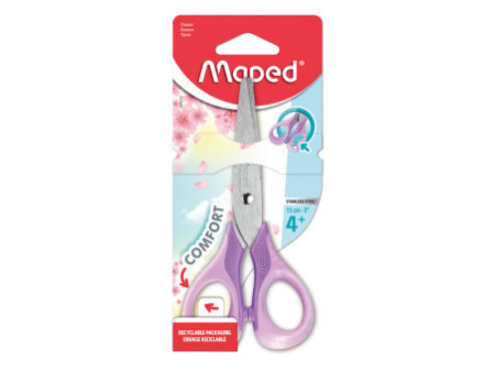 Maped Ciseaux sensoft 3D pastel, rond, longueur: 130 mm
