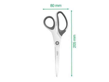 LEITZ Ciseaux WOW Titan, longueur: 205 mm (8'), blanc perle