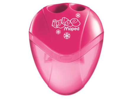 Maped Taille-crayon double i-gloo, assorti, présentoir de 30