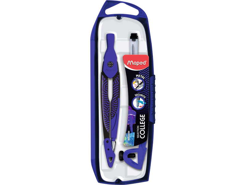 Maped Coffret compas COLLEGE DEEPSEA PARADISE, 3 pièces