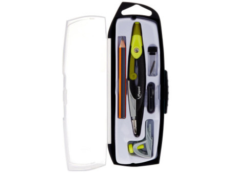Maped Boîte de compas Metal Open, 5 pièces, présentoir de 10