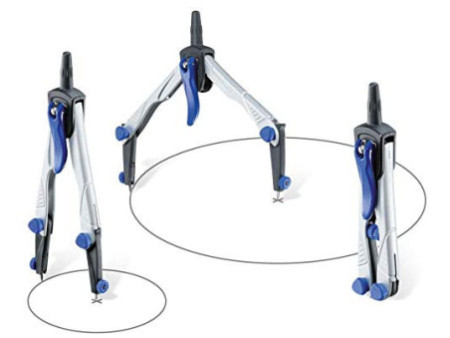 Maped Compas Technic Concept, 4 pièces, bleu