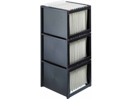 helit Bac pour dossiers suspendus 'the rack', noir