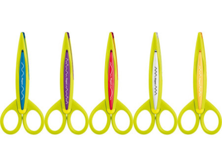 Maped Set de ciseaux cranteurs CreaCut, blister de 3