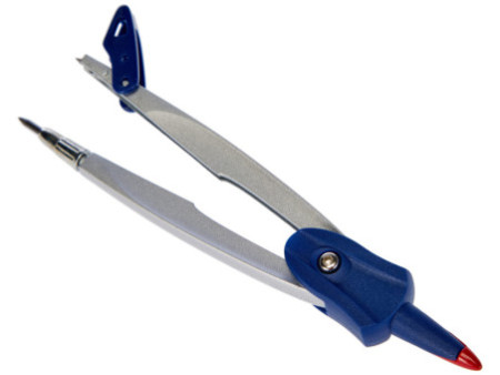 Maped Compas Stop System, en blister, bleu/rouge