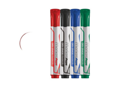 Maped Marqueur tableau blanc Marker'Peps Jumbo, étui de 4