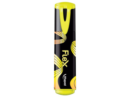 Maped Surligneur FLEX, pointe flexible, jaune