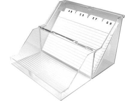 helit Petite boîte à fiches 'the index' transparent
