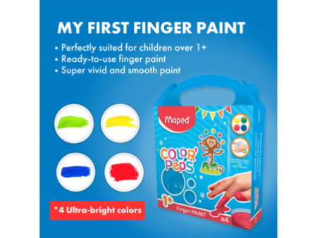 Maped my first Peinture au doigt COLOR'PEPS, étui de 4