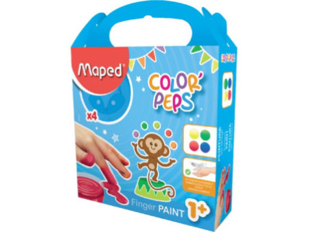 Maped my first Peinture au doigt COLOR'PEPS, étui de 4