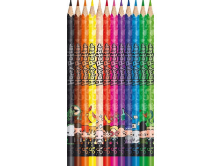 Maped Crayon de couleur triangulaire HARRY POTTER,étui de 12