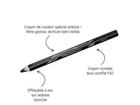 Maped Crayon ardoise Marker'Peps, présentoir de 12, noir