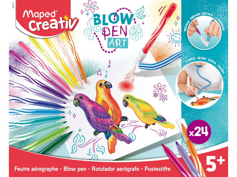 Maped Creativ Kit feutre aérographe BLOW PEN Art, 32 pièces