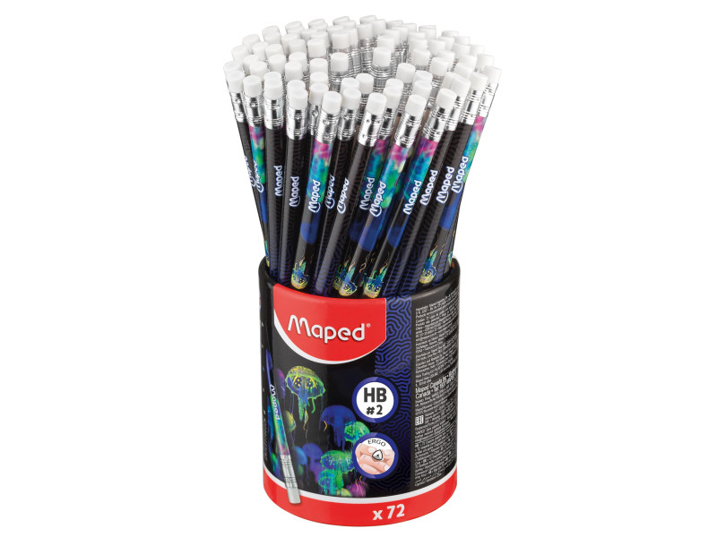 Maped Crayon de papier DEEPSEA PARADISE, avec gomme, HB