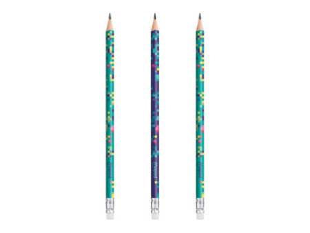 Maped Crayon de papier PIXEL PARTY, avec gomme, blister de 6