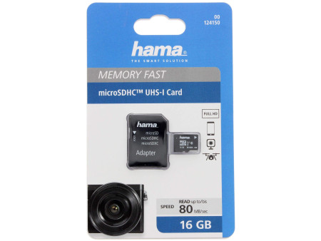 hama Carte mémoire Micro SecureDigital DHC, classe 10, 16 GB
