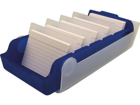 helit Boîte à fiches éducatives 'the beebox' A8, bleu