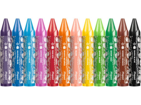 Maped Crayon cire JUNGLE fever JUMBO, étui en carton de 12