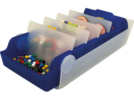 helit Boîte à fiches éducatives 'the beebox' A8, bleu