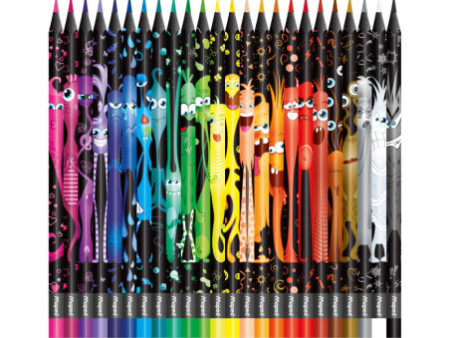 Maped Crayon de couleur COLOR'PEPS MONSTER, étui de 24