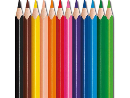 Maped Crayon de couleur COLOR'PEPS STRONG MINI, étui de 12