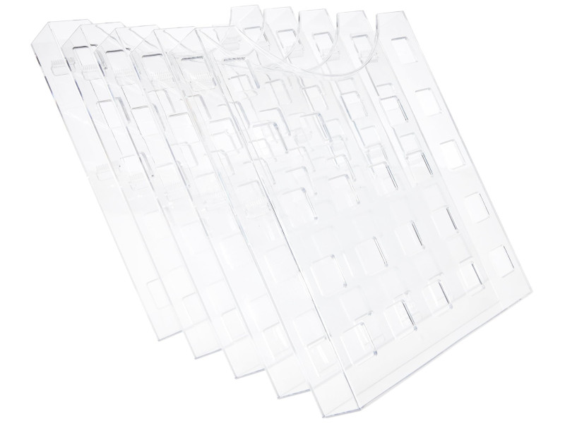 helit Porte-brochures mural 'the grid wall', transparent