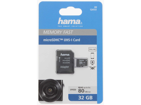 hama Carte mémoire Micro SecureDigital DHC, classe 10, 32 GB